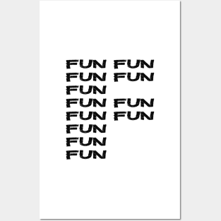 F Word Fun Fun Fun Funny Essential Typography WordPlay Posters and Art